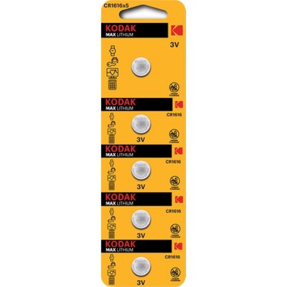 KODAK CR1616 , 3V LITYUM PİL 5'Lİ AMBALAJ