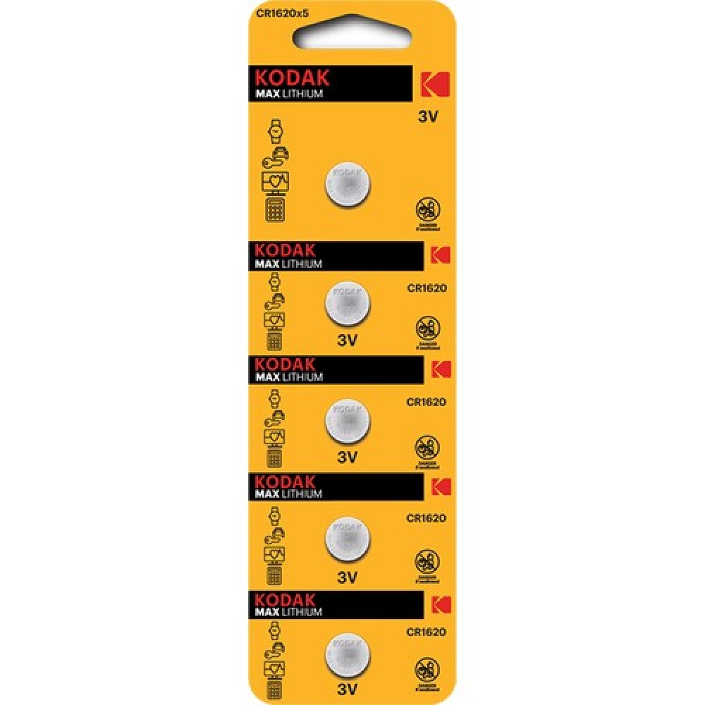 KODAK CR1620 , 3V LITYUM PİL 5'Lİ AMBALAJ